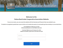 Tablet Screenshot of palmarealaruba.org